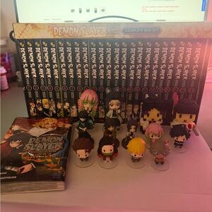 Demon Slayer Manga Box Set with Figurines
